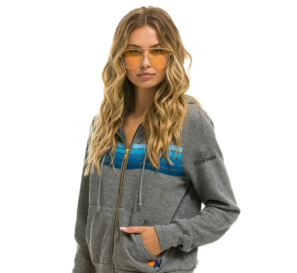 Aviator Nation 5 Stripe Hoodie (Unisex)