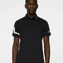 Load image into Gallery viewer, Men&#39;s Heath Regular Fit Golf Polo in Black - J. Lindeberg