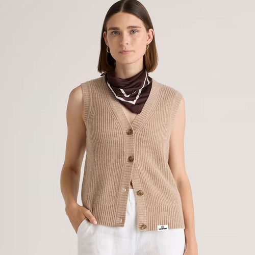 Mongolian Cashmere Fisherman Sweater Vest