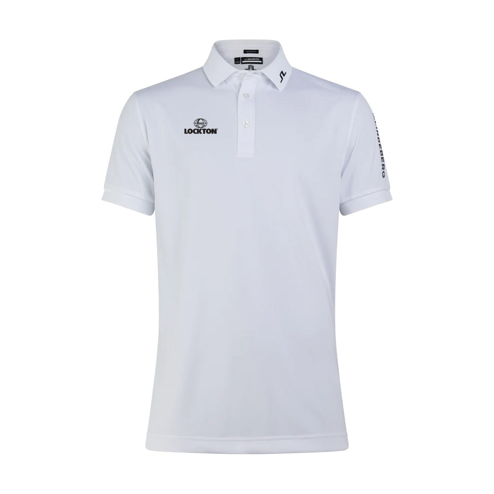 Tour Tech Reg Fit Golf Men's Polo in White - J. Lindeberg